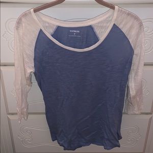 3/4 sleeve shirt from Express (XS)